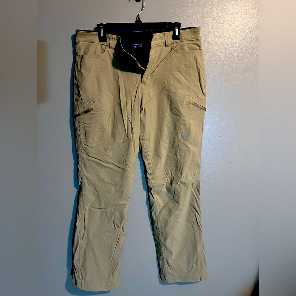 Eddie Bauer Fleece Lined Pants - Khaki - Women’s Size 14